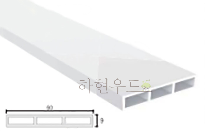 PVC 60평몰딩 2400×60×9[단30EA]